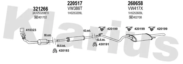 Изпускателна система KLARIUS             