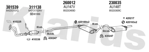 Изпускателна система KLARIUS             
