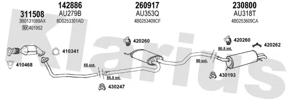Изпускателна система KLARIUS             