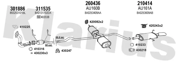 Изпускателна система KLARIUS             