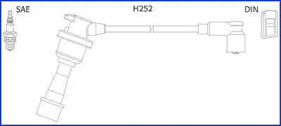 комплект запалителеи кабели HITACHI             