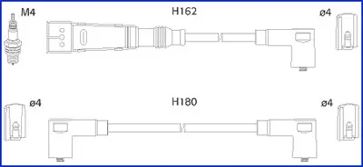 комплект запалителеи кабели HITACHI             