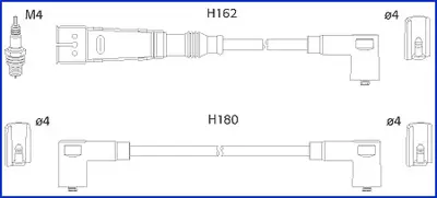 комплект запалителеи кабели HITACHI             