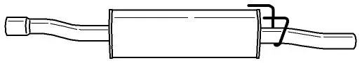 Задно гърне за MERCEDES-BENZ SPRINTER 3,5-t кутия (906) 313 CDI (906.631, 906.633, 906.635, 906.637) 35475 SIGAM               