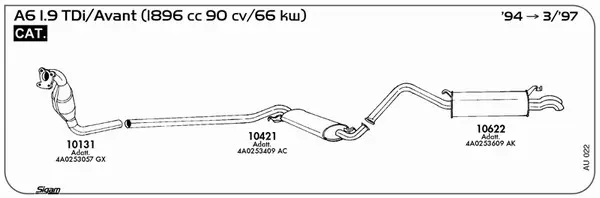 Изпускателна система SIGAM               