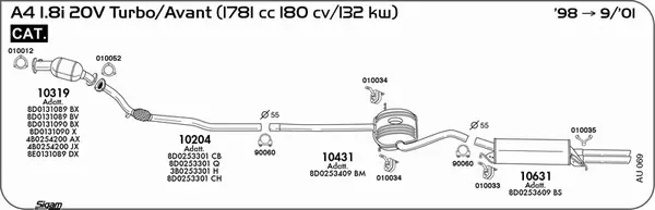 Изпускателна система SIGAM               