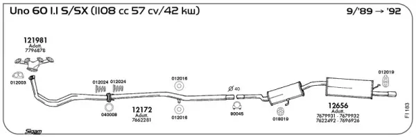 Изпускателна система SIGAM               
