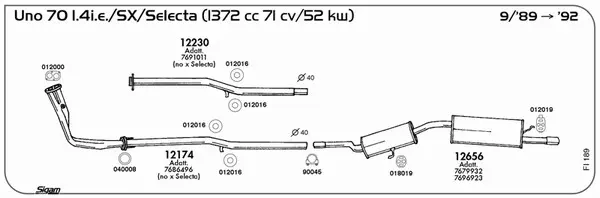 Изпускателна система SIGAM               