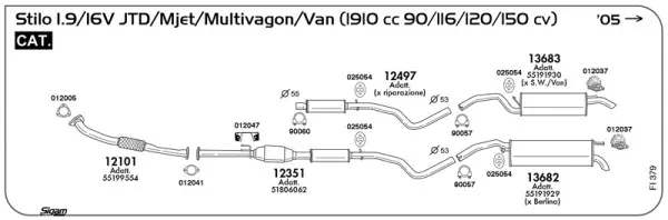 Изпускателна система SIGAM               
