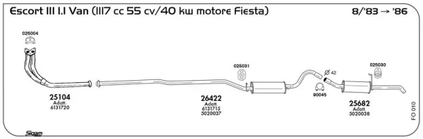 Изпускателна система SIGAM               