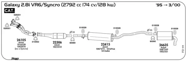 Изпускателна система SIGAM               