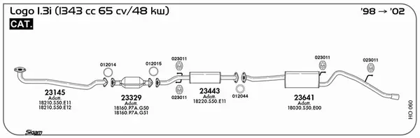 Изпускателна система SIGAM               