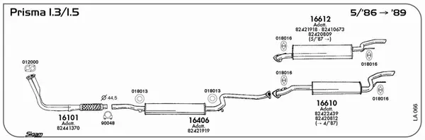 Изпускателна система SIGAM               