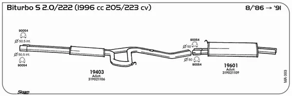 Изпускателна система SIGAM               