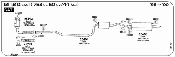 Изпускателна система SIGAM               