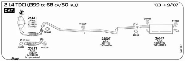 Изпускателна система SIGAM               