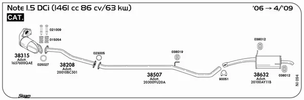 Изпускателна система SIGAM               