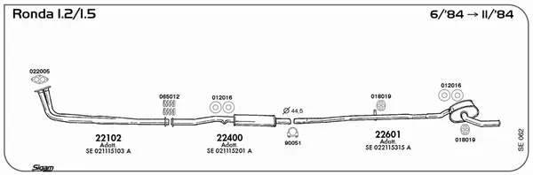 Изпускателна система SIGAM               