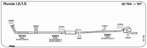 Изпускателна система SIGAM               