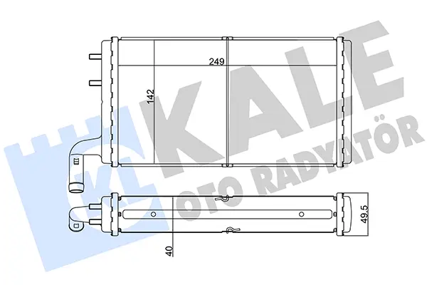 топлообменник, отопление на вътрешното пространство KALE OTO RADYATOR   