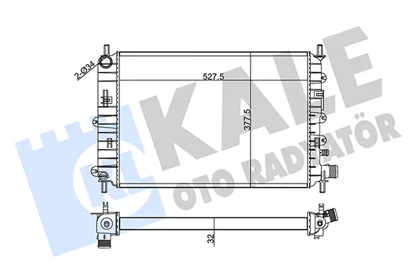 радиатор, охлаждане на двигателя KALE OTO RADYATOR   