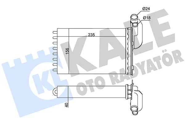 топлообменник, отопление на вътрешното пространство KALE OTO RADYATOR   