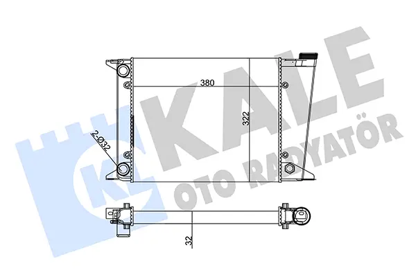 радиатор, охлаждане на двигателя KALE OTO RADYATOR   
