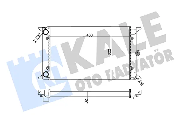 радиатор, охлаждане на двигателя KALE OTO RADYATOR   