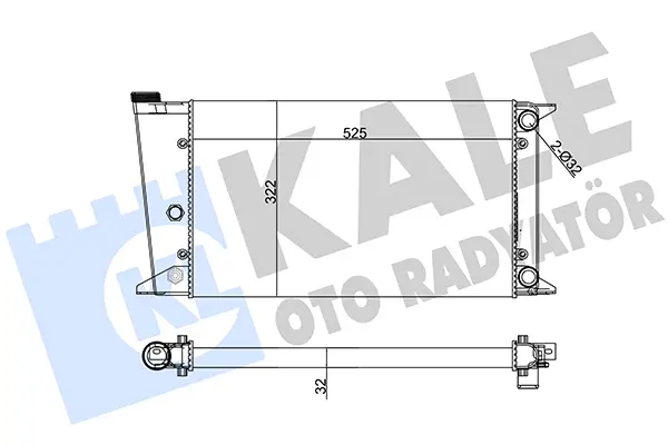 радиатор, охлаждане на двигателя KALE OTO RADYATOR   