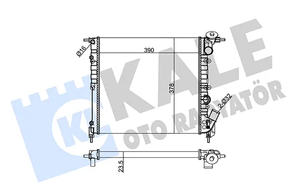 радиатор, охлаждане на двигателя KALE OTO RADYATOR   