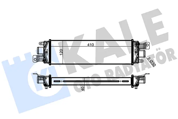 интеркулер (охладител за въздуха на турбината) KALE OTO RADYATOR   