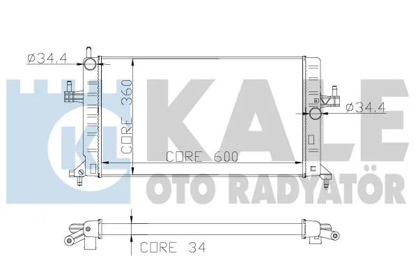 радиатор, охлаждане на двигателя KALE OTO RADYATOR   