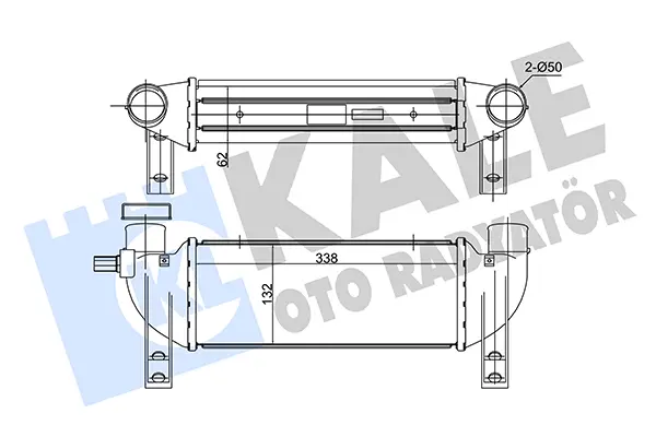 интеркулер (охладител за въздуха на турбината) KALE OTO RADYATOR   
