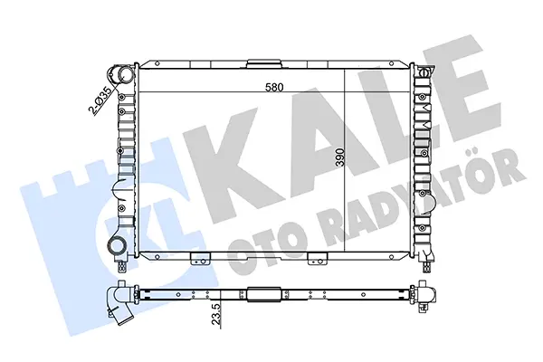 радиатор, охлаждане на двигателя KALE OTO RADYATOR   