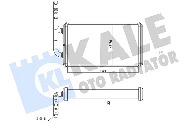 топлообменник, отопление на вътрешното пространство KALE OTO RADYATOR   