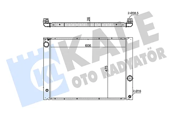 радиатор, охлаждане на двигателя KALE OTO RADYATOR   
