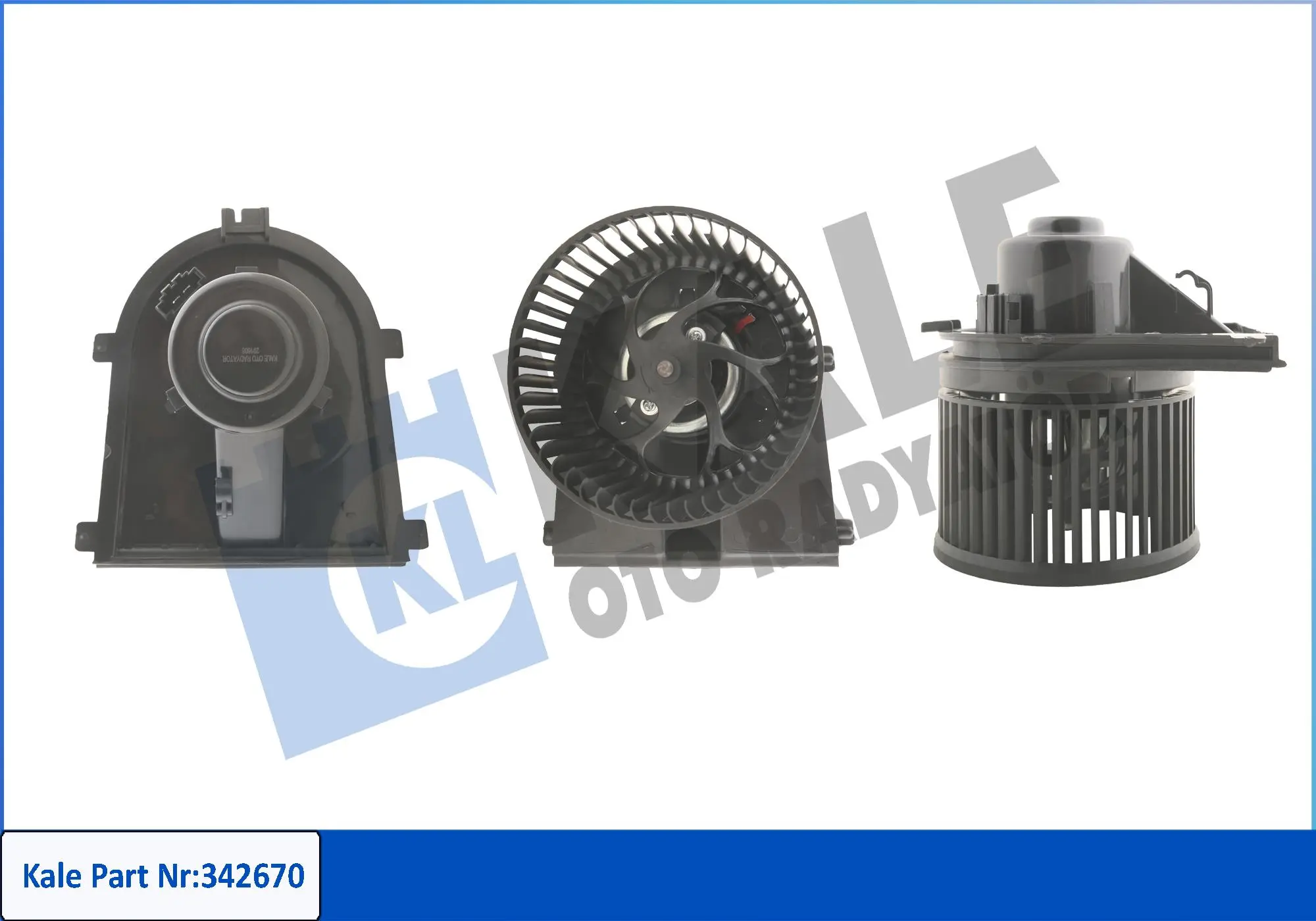 вентилатор вътрешно пространство KALE OTO RADYATOR   