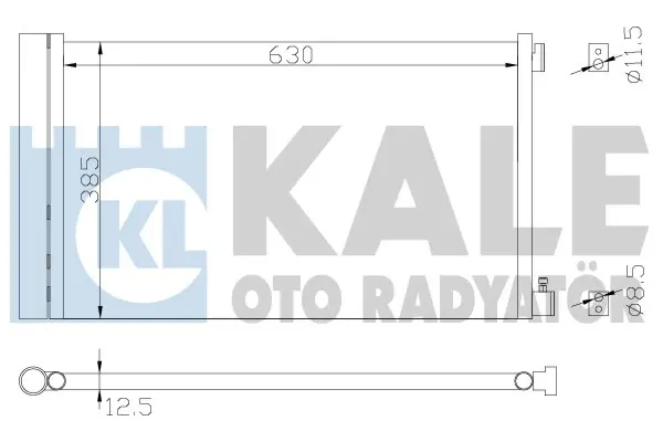 кондензатор, климатизация KALE OTO RADYATOR   
