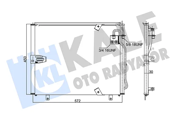 кондензатор, климатизация KALE OTO RADYATOR   