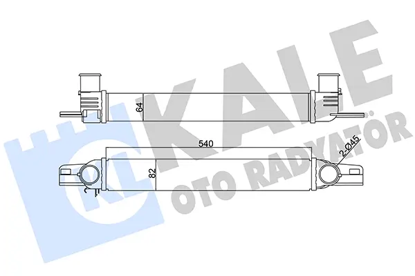 интеркулер (охладител за въздуха на турбината) KALE OTO RADYATOR   