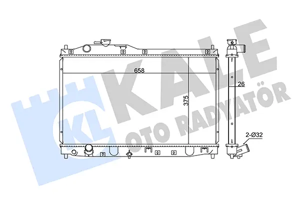 радиатор, охлаждане на двигателя KALE OTO RADYATOR   