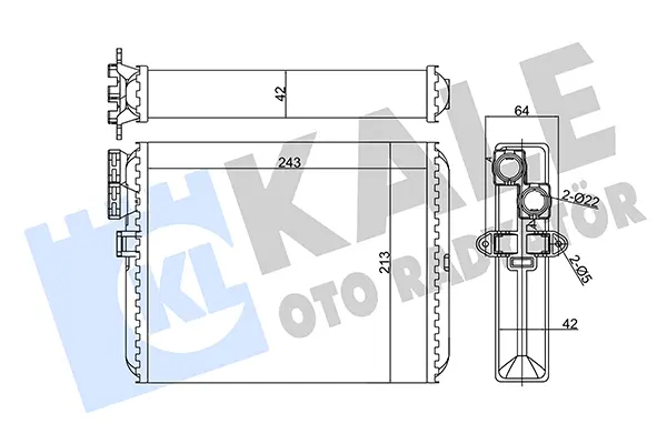 топлообменник, отопление на вътрешното пространство KALE OTO RADYATOR   