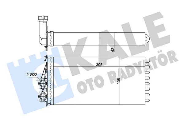 топлообменник, отопление на вътрешното пространство KALE OTO RADYATOR   