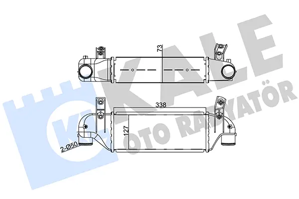 интеркулер (охладител за въздуха на турбината) KALE OTO RADYATOR   