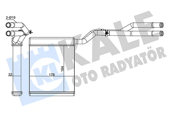 Радиатор за парно за FORD S-MAX VAN (WA6) 2.0 TDCi 347375 KALE OTO RADYATOR   