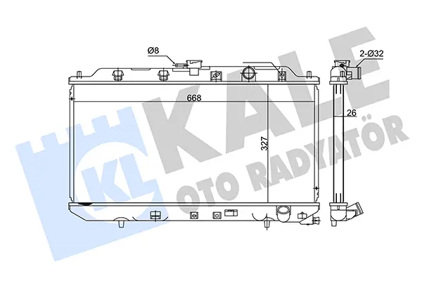 радиатор, охлаждане на двигателя KALE OTO RADYATOR   