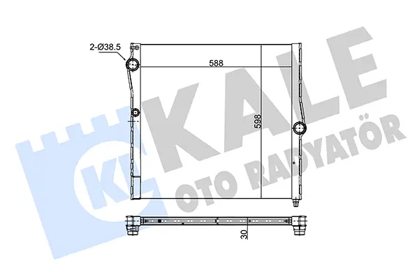 радиатор, охлаждане на двигателя KALE OTO RADYATOR   