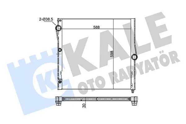 радиатор, охлаждане на двигателя KALE OTO RADYATOR   