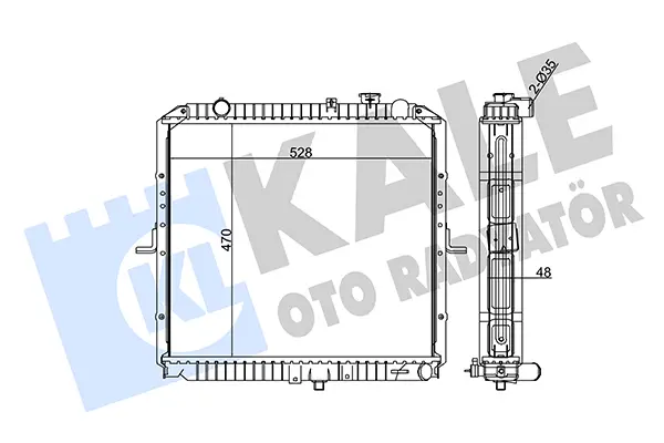 радиатор, охлаждане на двигателя KALE OTO RADYATOR   