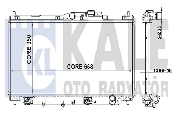 радиатор, охлаждане на двигателя KALE OTO RADYATOR   